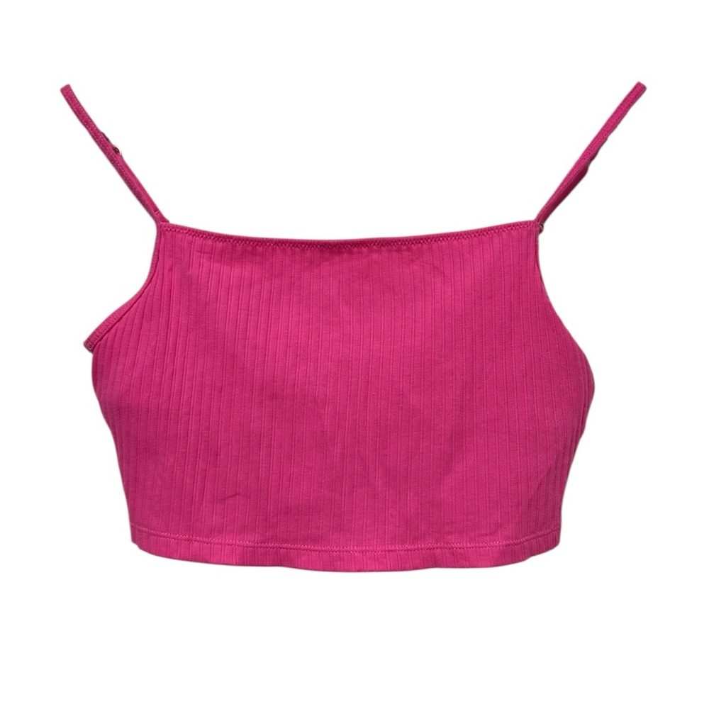 Aerie Pink Ribbed Women's Crop Top Size Small